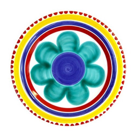 Piatto Tondo Alicudi PTAL Ceramiche De Simone