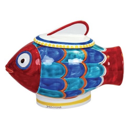 Biscuit Jar Pescione BSC713FK ceramiche de simone