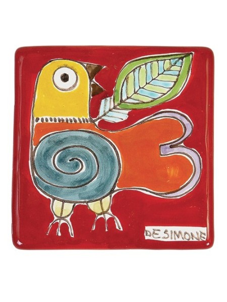 Ceramic Wall Tiles Bird De Simone pottery TZT685FCFK-22