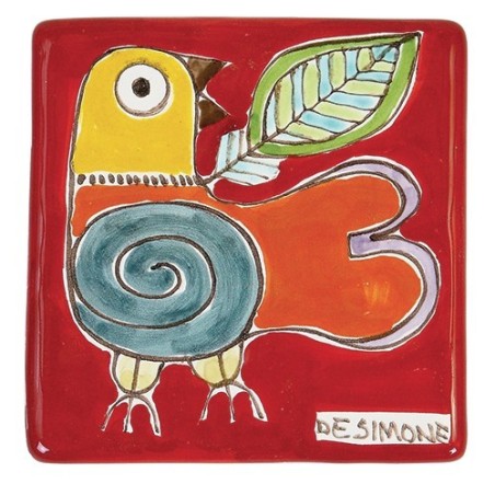 Tozzetto Uccello ceramiche de simone Folk TZT685FCFK-22
