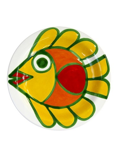 Round Plate de simone pottery Panarea PTPN