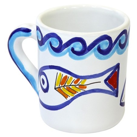 Tazza Mug Ceramiche De Simone decorata a mano Scirocco