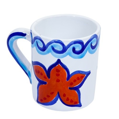 Tazza Mug Ceramiche De Simone decorata a mano Maestrale