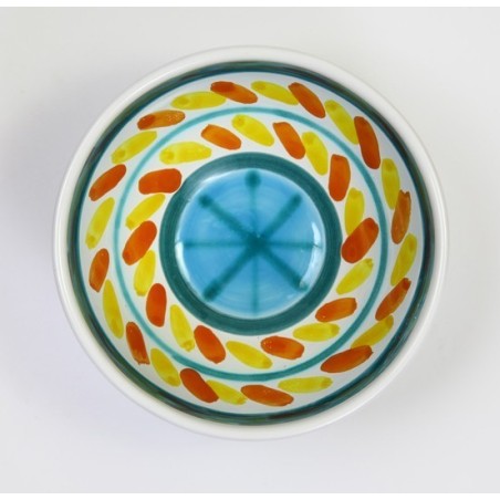 Sicilian round ceramic Appetizers Plate de simone pottery Segesta BUFSG