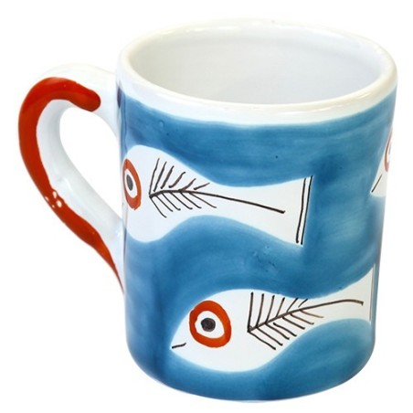 Tazza Mug Ceramiche De Simone decorata a mano Itaca