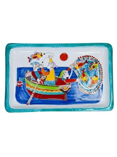 Vassoio Rettangolare Folk PescatoriVSS43FK2