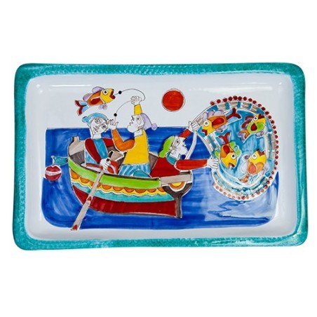 Rectangular Tray Folk Fishermen VSS43FK2