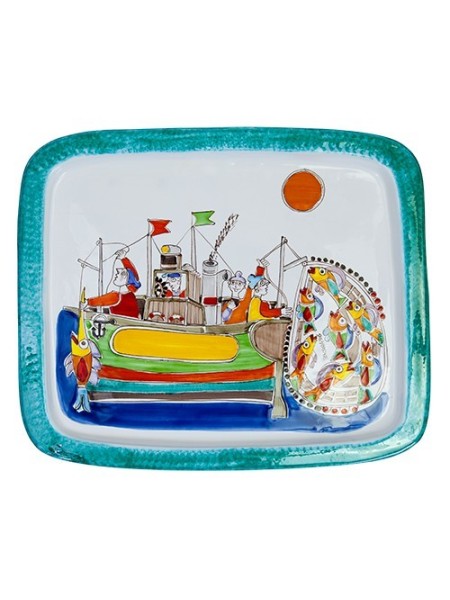 Rectangular Tray Folk Fishermen VSS36FK