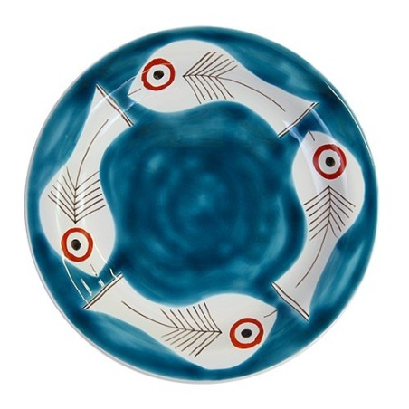 Round Plate sicilian ceramic de simone pottery Itaca PTIT