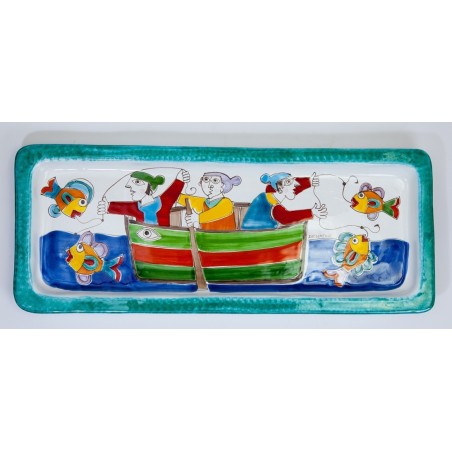 Rectangular Tray Folk Fishermen VSS38FK2