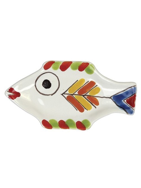 Posacenere forma pesce ceramiche de simone Folk PC280FK-4