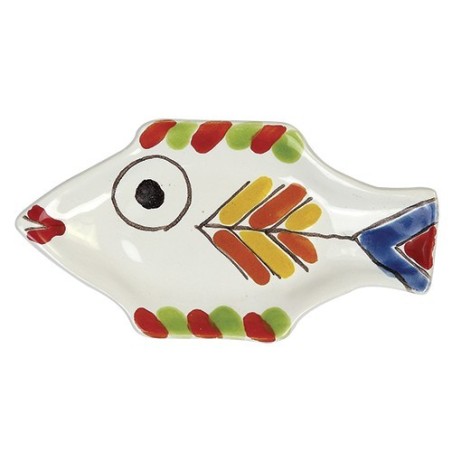 Posacenere forma pesce ceramiche de simone Folk PC280FK-4