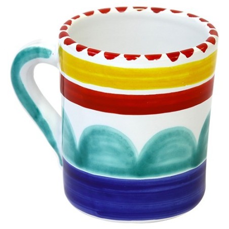Tazza Mug Ceramiche De Simone decorata a mano Alicudi