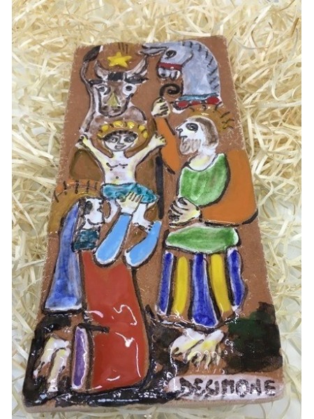 Christmas Bas-relief Crib 18 cm