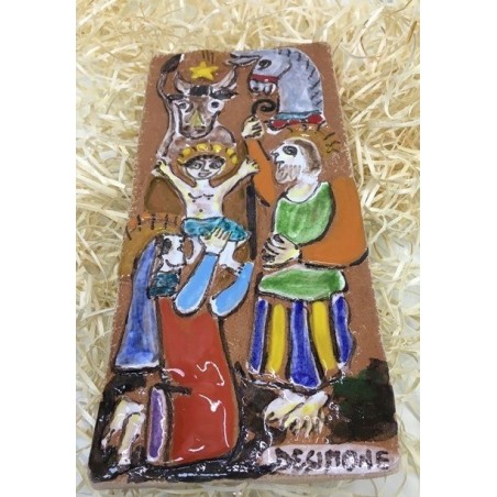 Christmas Bas-relief Crib 18 cm