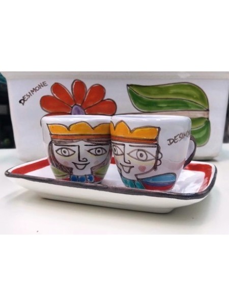 Coffee cup with Saucer Set Folk TT56FK