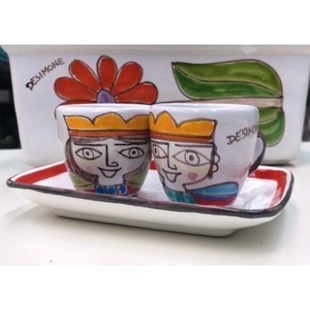 Coffee cup with Saucer Set Folk TT56FK