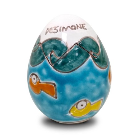 Uovo pasqua artigianale Scatola Gadir ceramiche de simone