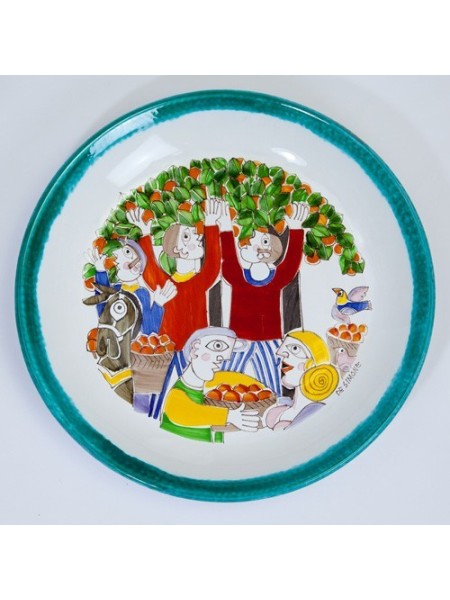 Round Plate Folk PT35FK-02