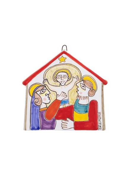 Piastrella presepe su Casetta PRE401CS