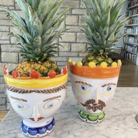 Paladin head pineapple de simone pottery