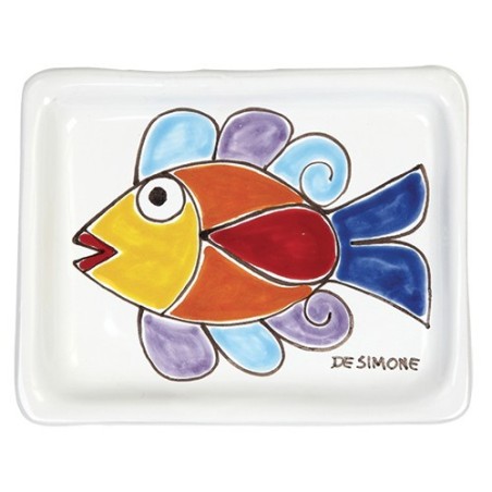 Ashtray Folk fish de simone pottery PC282FK-2