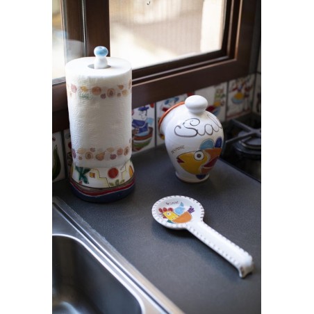 Poggiamestolo cucina in ceramica Folk PMS6AFK