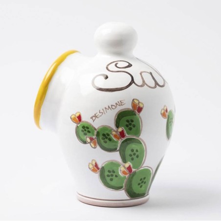 Salt Server Folk Prickly Pear de simone pottery PS5FK