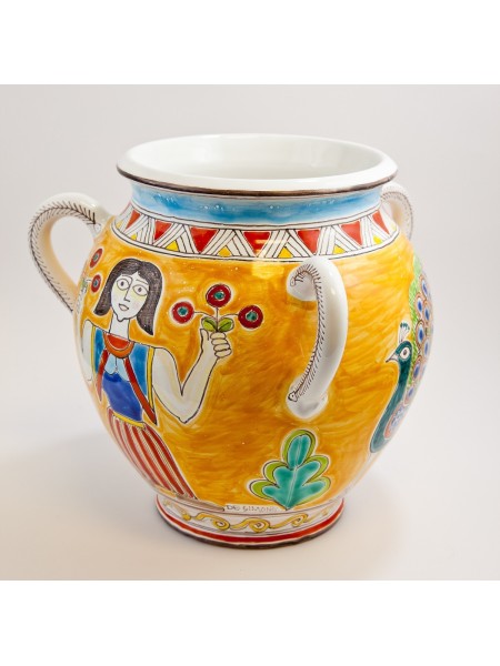 Cretan Amphora Tell Halab Siria VS665GR sicilian handmade pottery ceramiche de simone