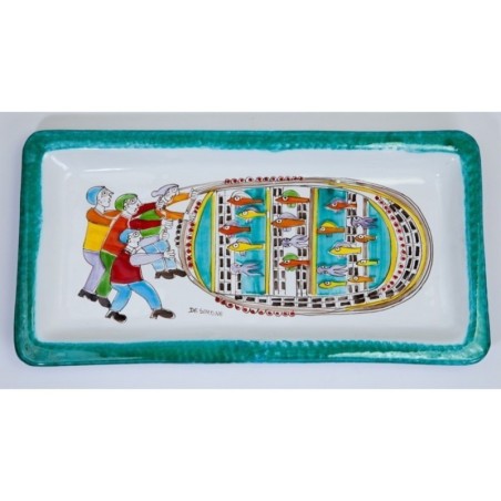 Rectangular Tray Folk Fishermen VSS39FK