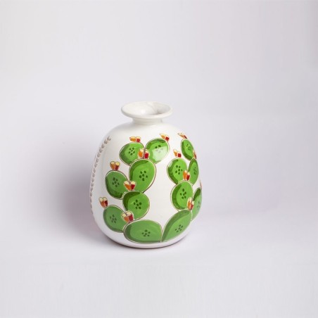 Round Cachepot Folk VS548FK de simone pottery