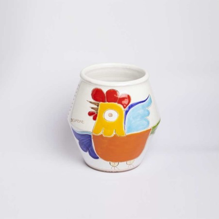 Sicilian Ceramic Vase de simone pottery Folk VS537FK