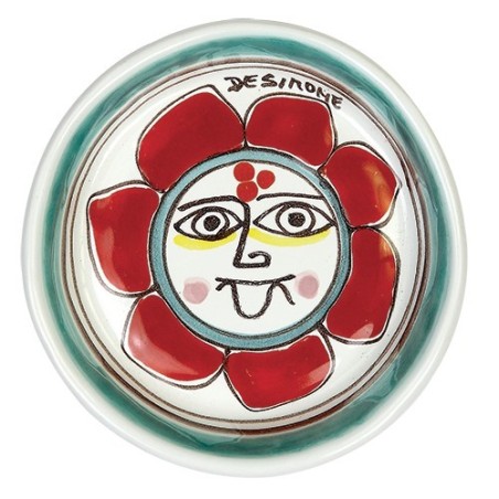 Ashtray Folk sun de simone pottery PC309FK-1