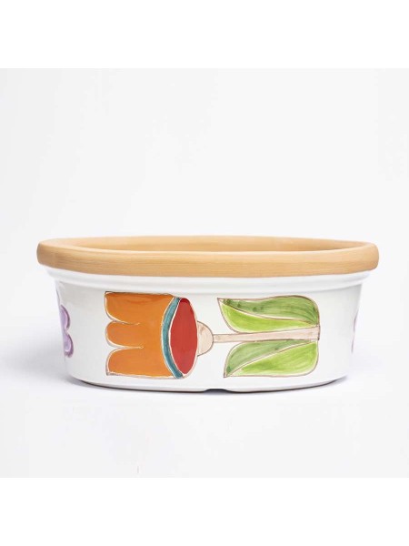 Handmade Ceramic Planter Folk VSPO819FK-FC De Simone