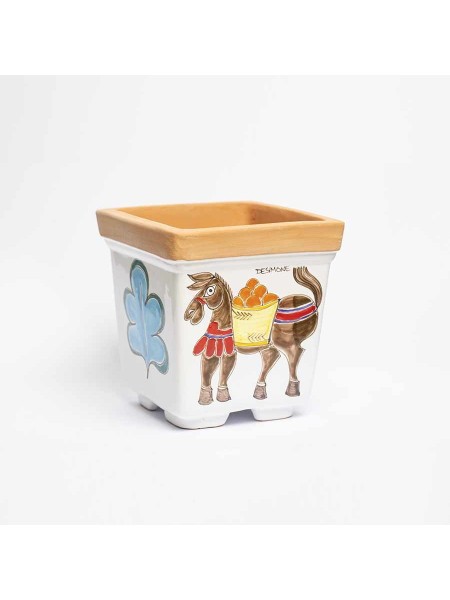 ceramic flower vase de simone pottery folk VSPQAS