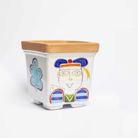 Sicilian Ceramic Vase de simone pottery Sailor Folk VSPQPES
