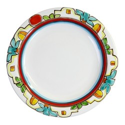 Handmade ceramic Round Plate Dammusi PTDA