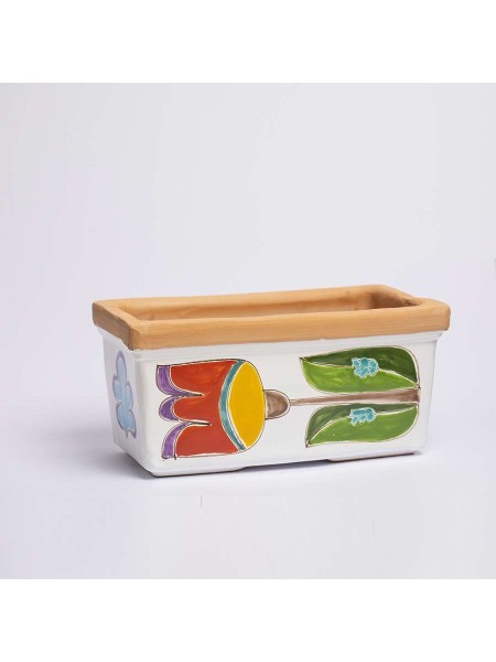 Ceramic planter Folk Tulip VSPRTU de simone pottery