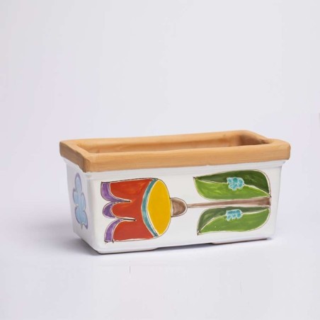 Ceramic planter Folk Tulip VSPRTU de simone pottery