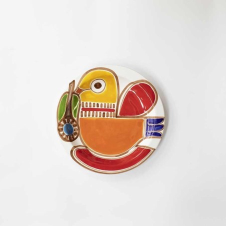 Piatto Tondo Strombolicchio PTNST ceramiche de simone folk