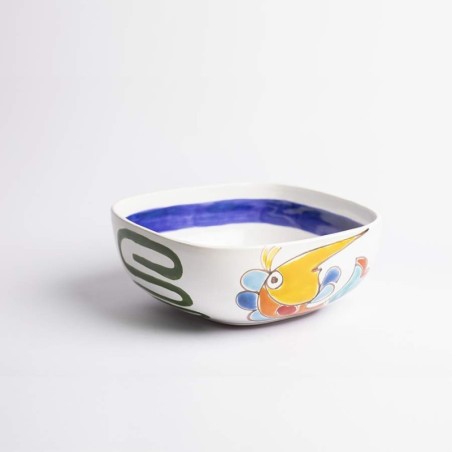Insalatiera ceramiche de simone pesce Folk CTQ22AFC