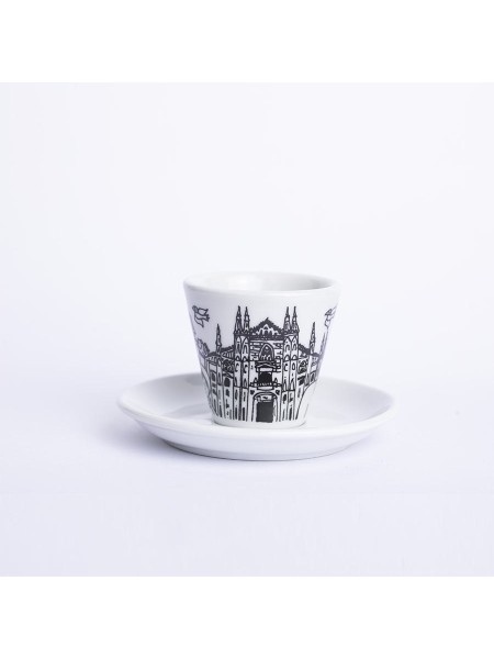 Coffee Cup with Saucer Milano TZZ40MI de simone pottery