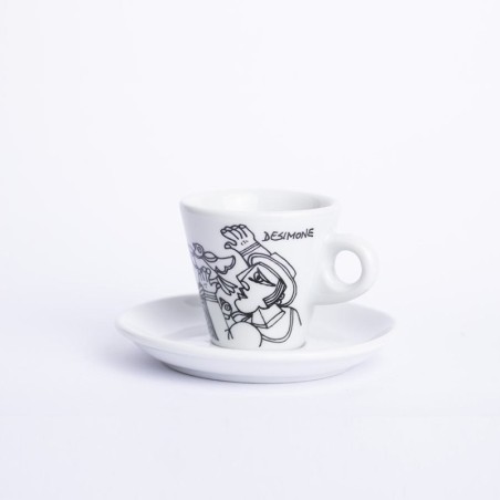 Coffee Cup with Saucer Palermo de simone pottery
