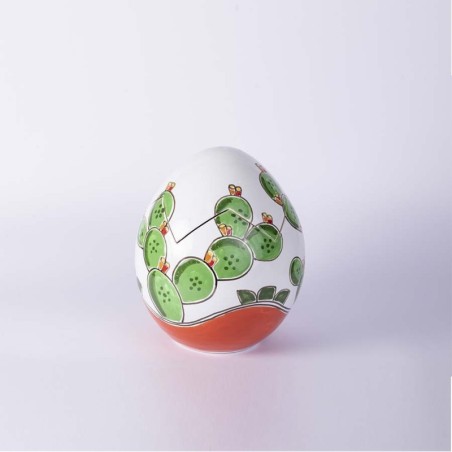 Uovo Scatola artigianale pasqua Cactus ceramiche de simone