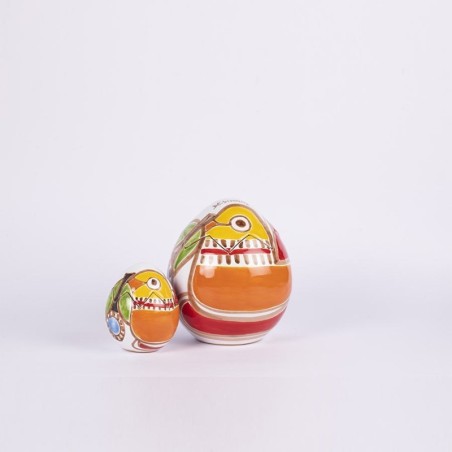 Easter Egg Box Folk Parrot De Simone Pottery