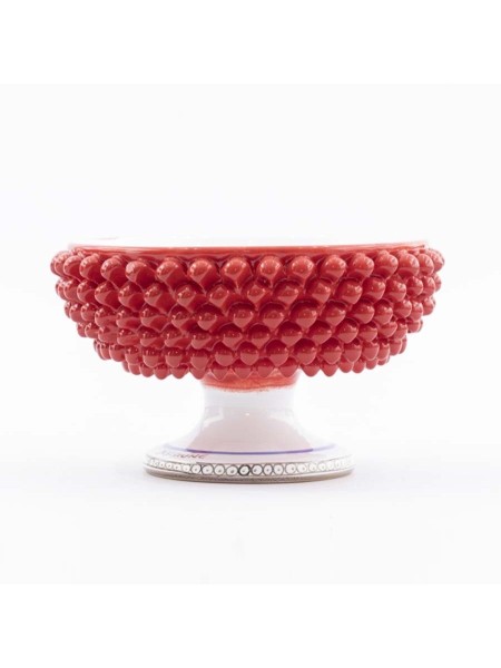 Sicilian ceramic pine cone stand ALZPGN de simone pottery