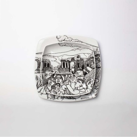 Squared Plate Taormina