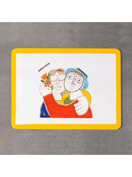 sicilian placemat fish de simone pottery folk lovers