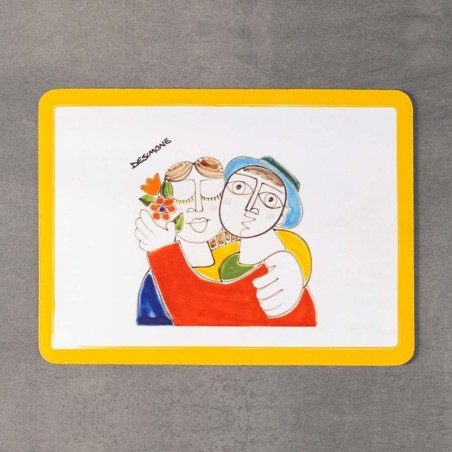 sicilian placemat fish de simone pottery folk lovers