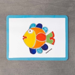 sicilian placemat fish ceramiche de simone pottery